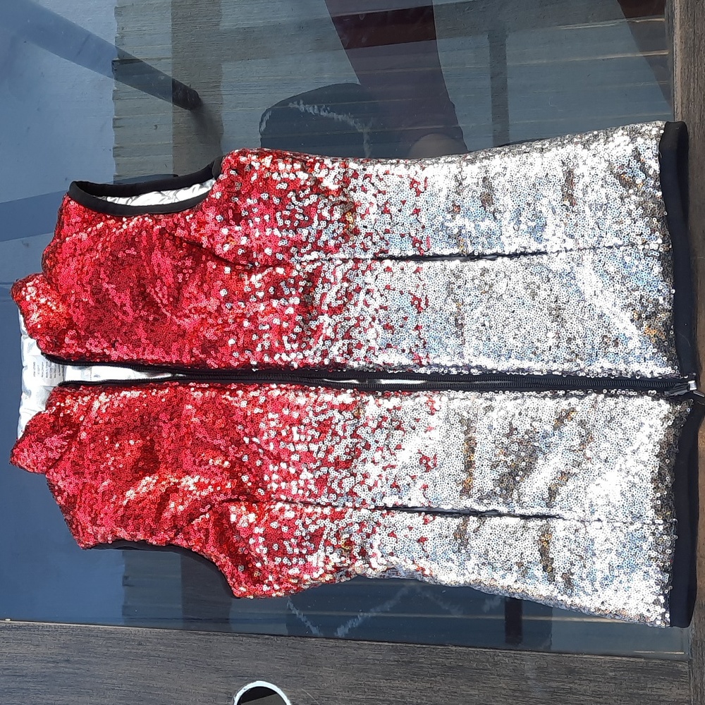 Metallic puffer vest